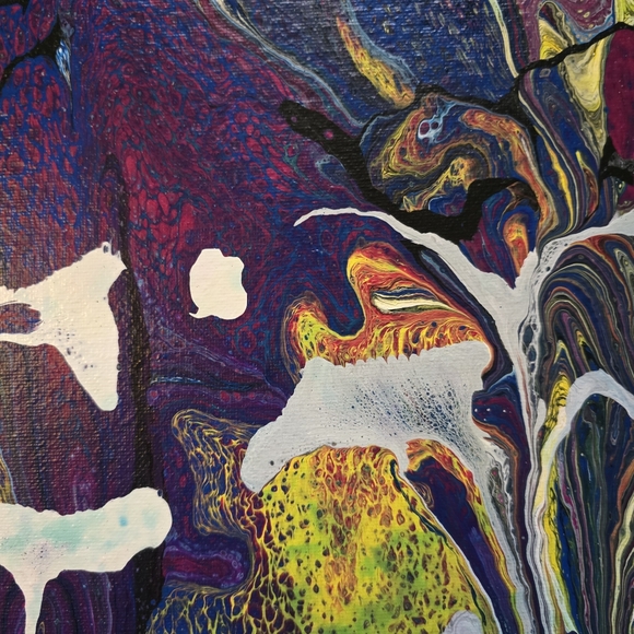 HANDCRAFTED Abstract 2pc Painting HANDMADE HANDPAINTED Wall Art Decor Artwork - Picture 13 of 17